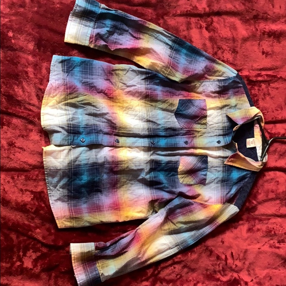 A colorful flannel